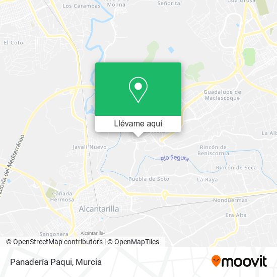 Mapa Panadería Paqui