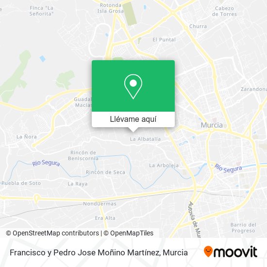 Mapa Francisco y Pedro Jose Moñino Martínez