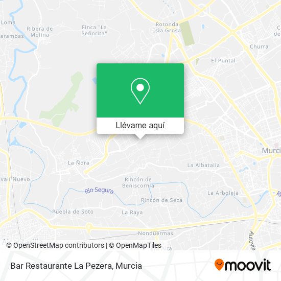 Mapa Bar Restaurante La Pezera