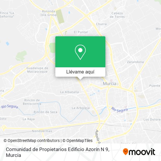 Mapa Comunidad de Propietarios Edificio Azorín N 9