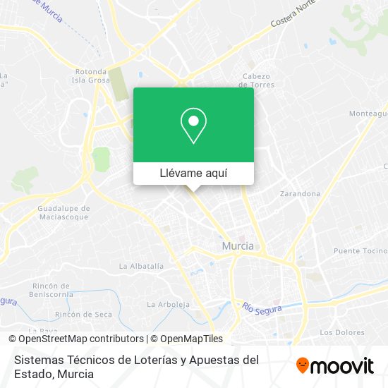 Mapa Sistemas Técnicos de Loterías y Apuestas del Estado