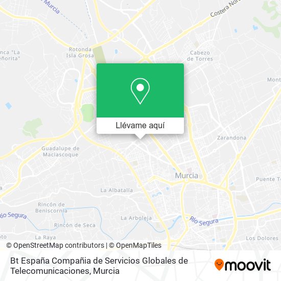 Mapa Bt España Compañia de Servicios Globales de Telecomunicaciones