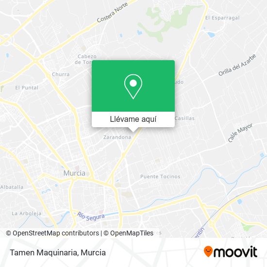 Mapa Tamen Maquinaria
