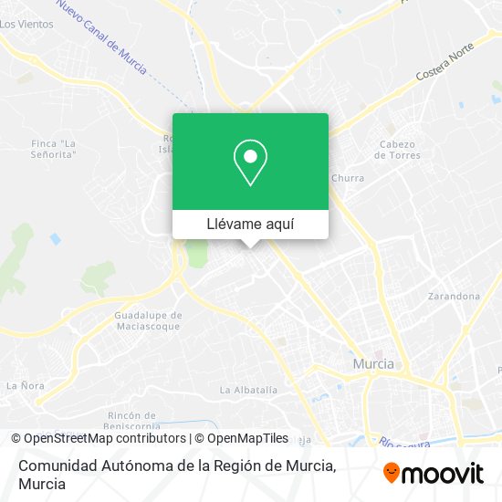 Mapa Comunidad Autónoma de la Región de Murcia