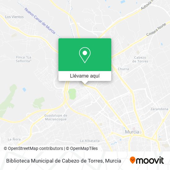 Mapa Biblioteca Municipal de Cabezo de Torres