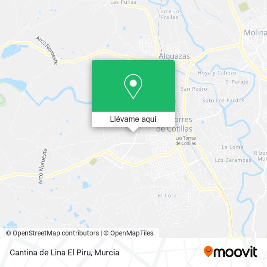 Mapa Cantina de Lina El Piru