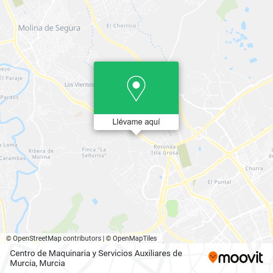 Mapa Centro de Maquinaria y Servicios Auxiliares de Murcia