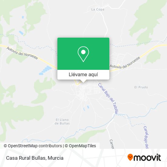 Mapa Casa Rural Bullas