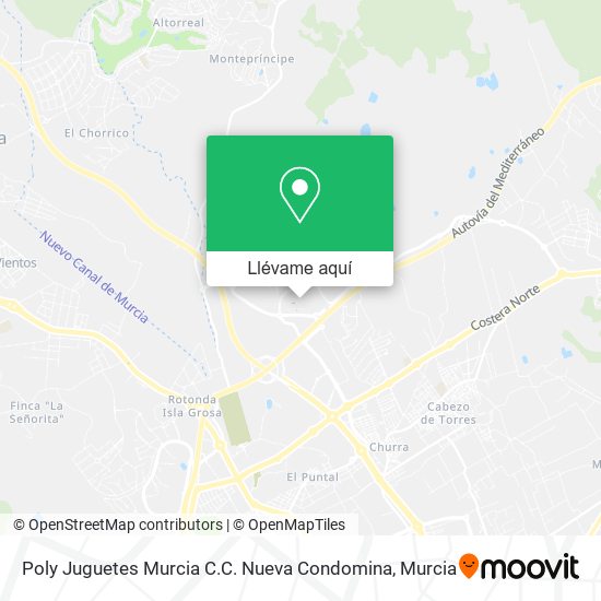 Mapa Poly Juguetes Murcia C.C. Nueva Condomina