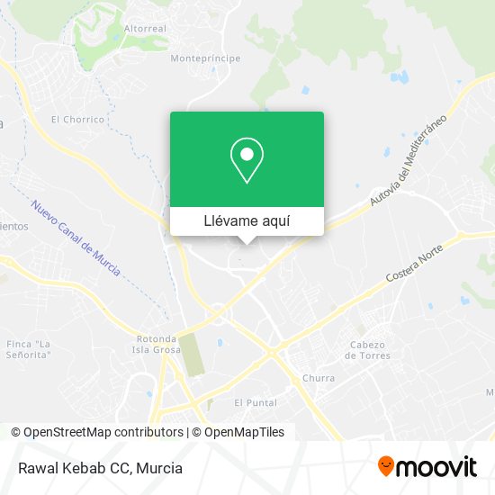 Mapa Rawal Kebab CC