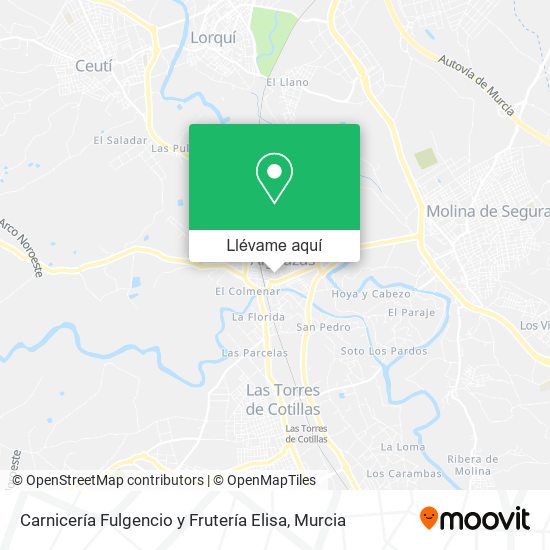 Mapa Carnicería Fulgencio y Frutería Elisa