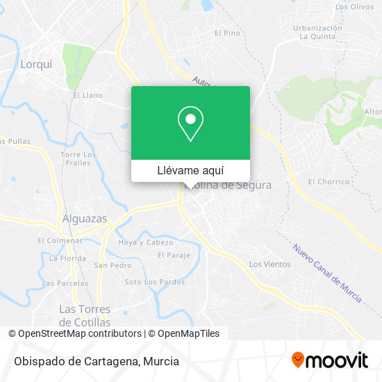 Mapa Obispado de Cartagena
