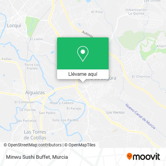 Mapa Minwu Sushi Buffet