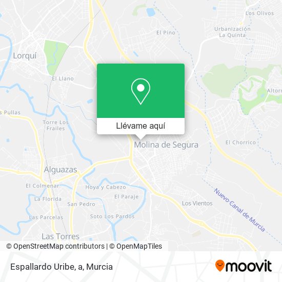 Mapa Espallardo Uribe, a