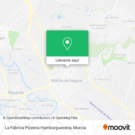 Mapa La Fábrica Pizzería Hamburguesería