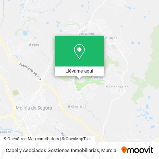 Mapa Capel y Asociados Gestiones Inmobiliarias