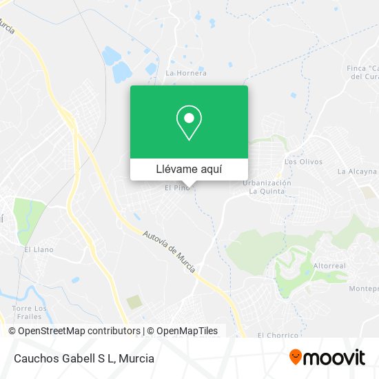 Mapa Cauchos Gabell S L