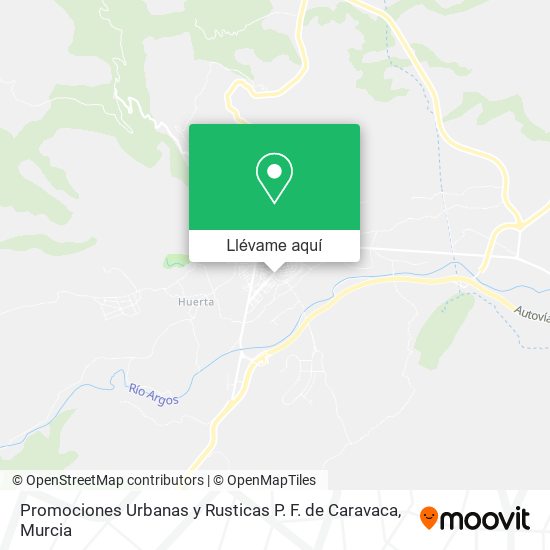 Mapa Promociones Urbanas y Rusticas P. F. de Caravaca