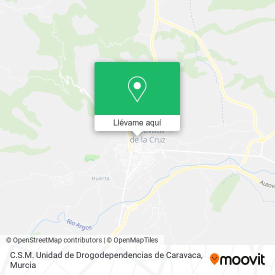 Mapa C.S.M. Unidad de Drogodependencias de Caravaca