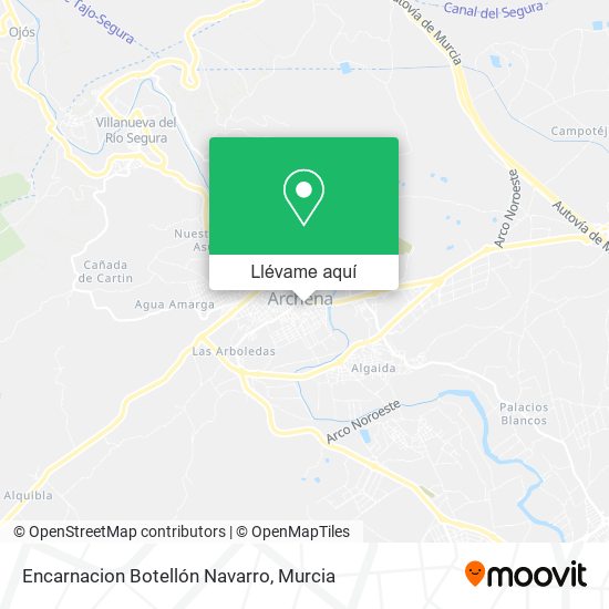 Mapa Encarnacion Botellón Navarro