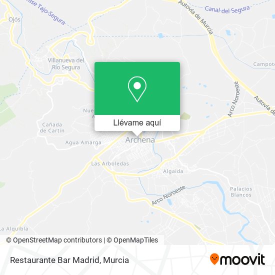 Mapa Restaurante Bar Madrid