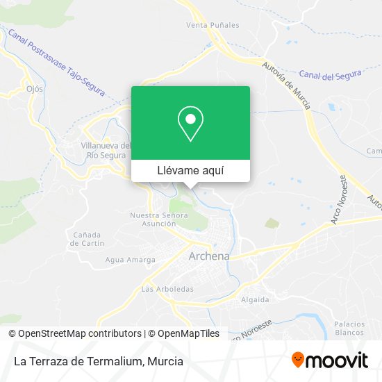 Mapa La Terraza de Termalium