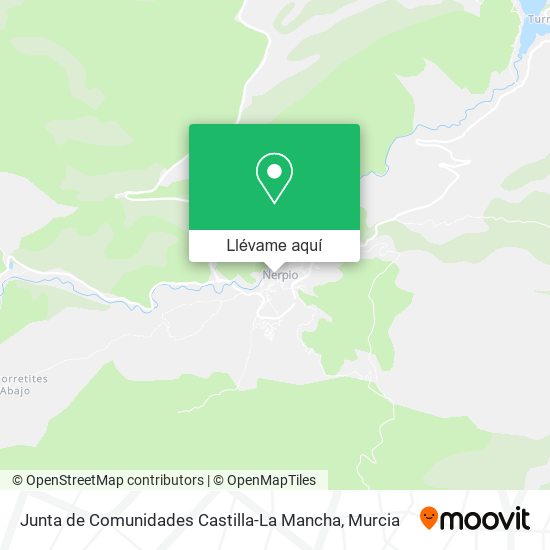 Mapa Junta de Comunidades Castilla-La Mancha