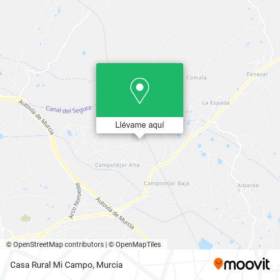 Mapa Casa Rural Mi Campo