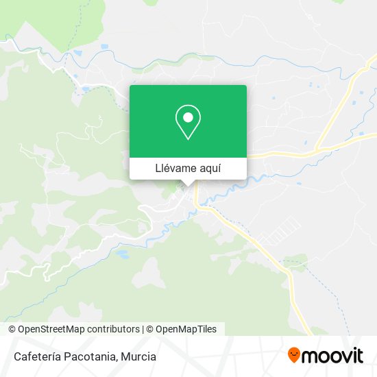 Mapa Cafetería Pacotania