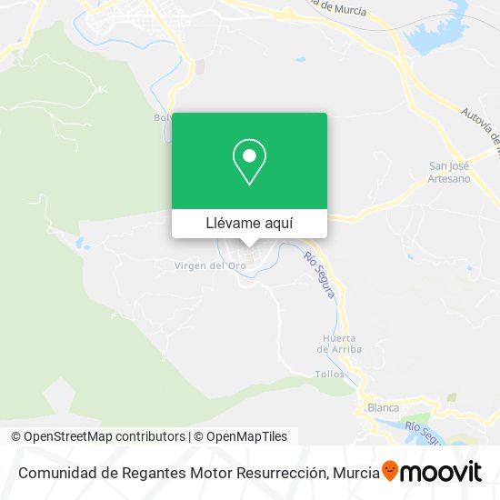 Mapa Comunidad de Regantes Motor Resurrección