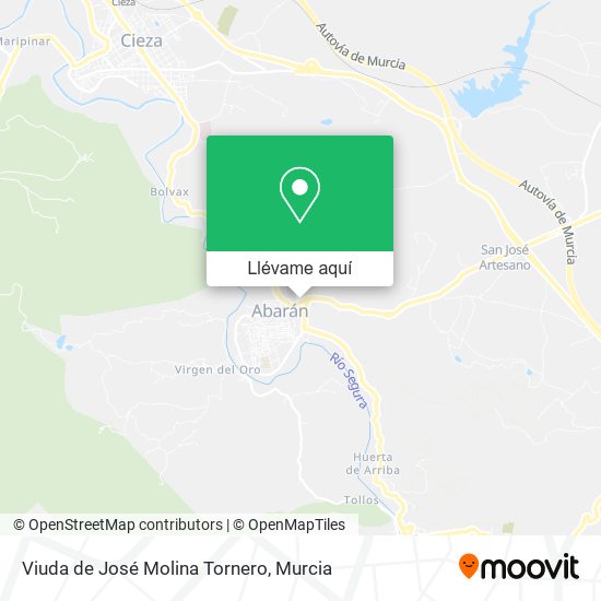 Mapa Viuda de José Molina Tornero