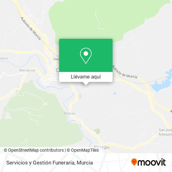 Mapa Servicios y Gestión Funeraria