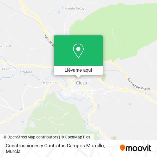 Mapa Construcciones y Contratas Campos Morcillo