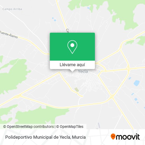 Mapa Polideportivo Municipal de Yecla