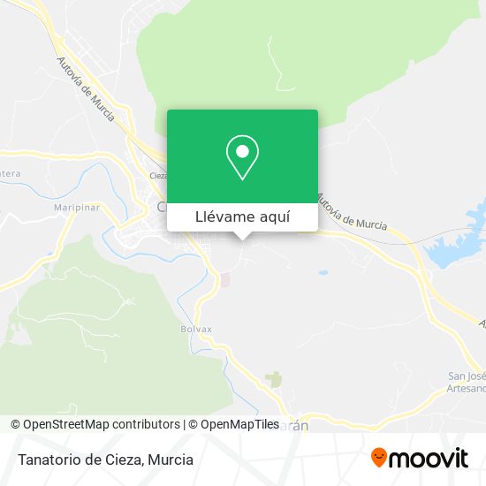 Mapa Tanatorio de Cieza