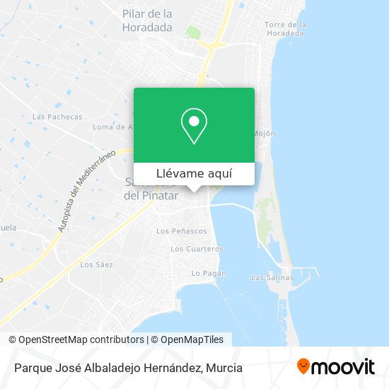 Mapa Parque José Albaladejo Hernández