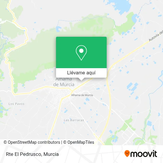 Mapa Rte El Pedrusco