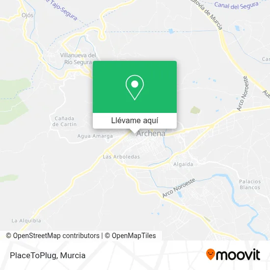 Mapa PlaceToPlug