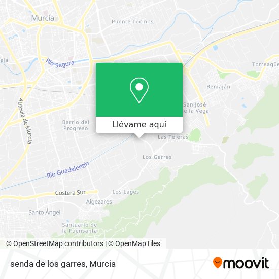 Mapa senda de los garres