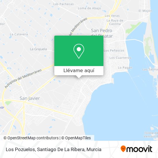 Mapa Los Pozuelos, Santiago De La Ribera