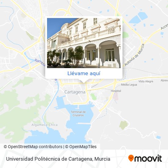 Mapa Universidad Politécnica de Cartagena