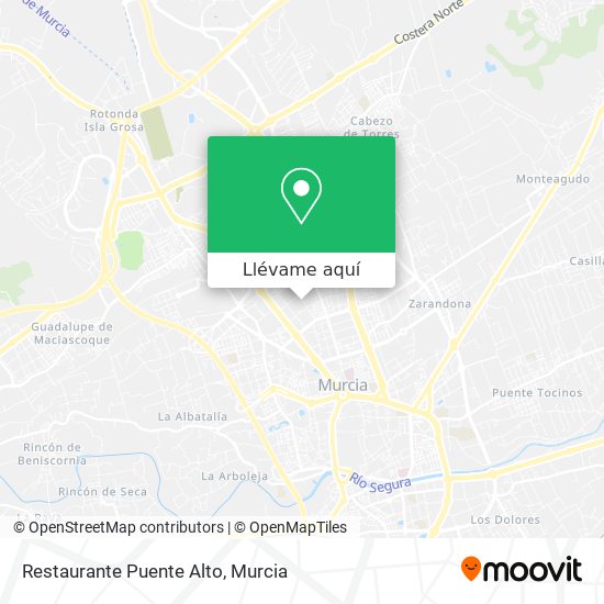 Mapa Restaurante Puente Alto