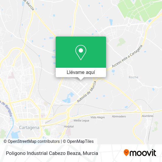 Mapa Poligono Industrial Cabezo Beaza