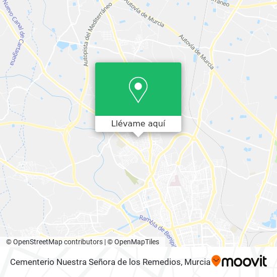 Mapa Cementerio Nuestra Señora de los Remedios