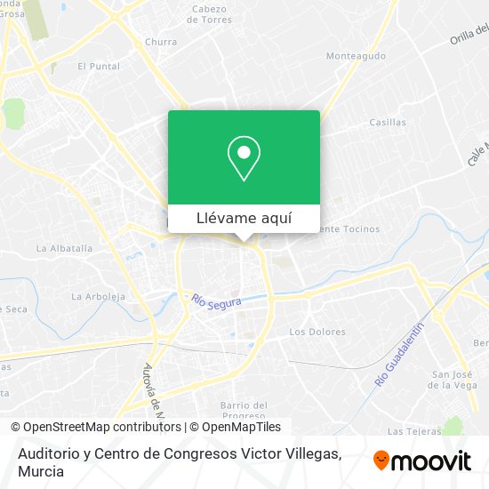 Mapa Auditorio y Centro de Congresos Victor Villegas