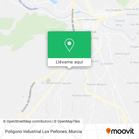 Mapa Poligono Industrial Los Peñones
