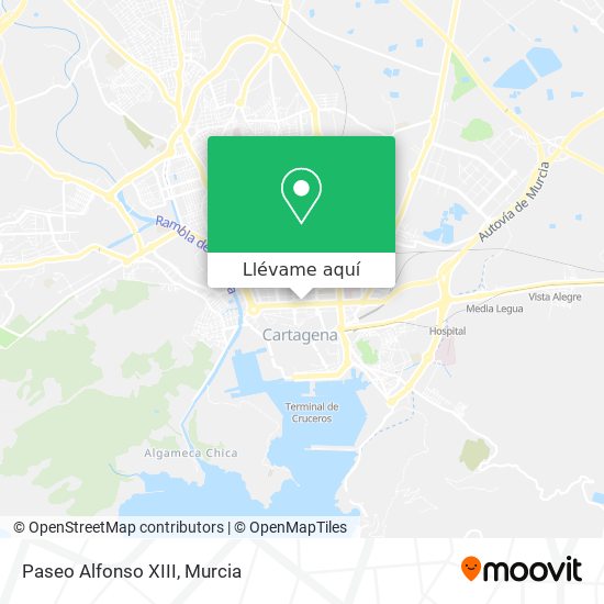 Mapa Paseo Alfonso XIII