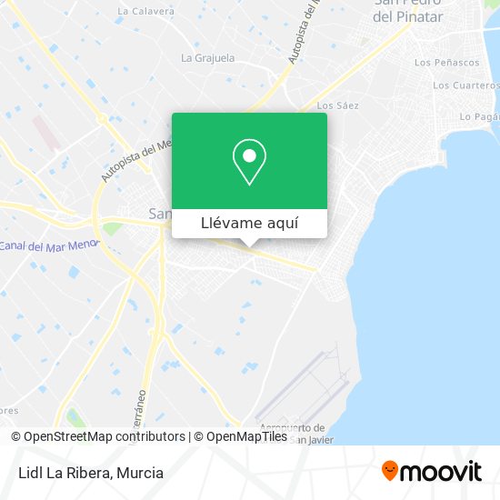 Mapa Lidl La Ribera
