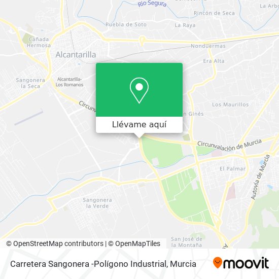 Mapa Carretera Sangonera -Polígono Industrial