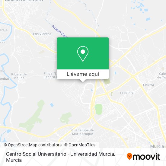Mapa Centro Social Universitario - Universidad Murcia